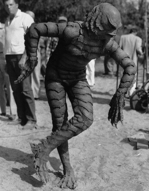 Gillman, getting down.