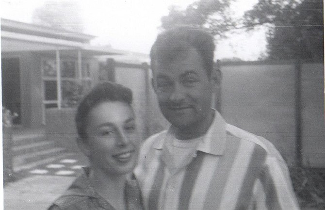 DCD's mom and dad. "The first photo of my dad in my grandparents' photos.”