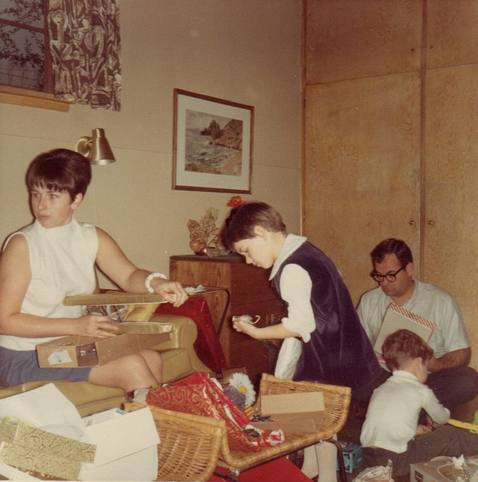 Christmas at DCD's grandparents' home in Pomona, circa 1968.