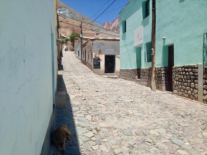 The streets are steep.
