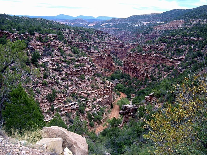 Near the top of John Brown Canyon