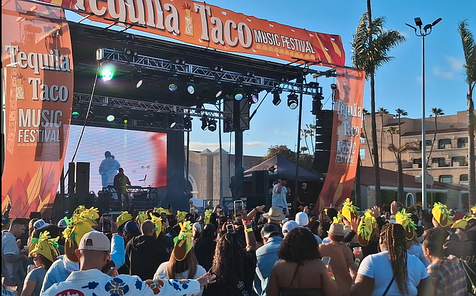 Timbaland, tequila, and taco hats made for a potent combination.
