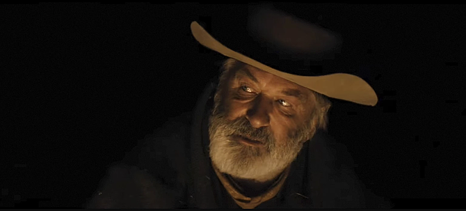 Rust shrouds Alec Baldwin in darkness.