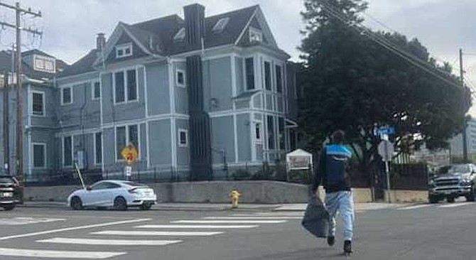 Alleged fake Amazon delivery driver.