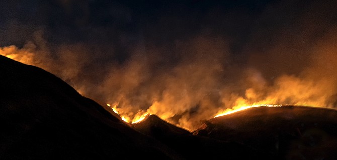 California brush fire