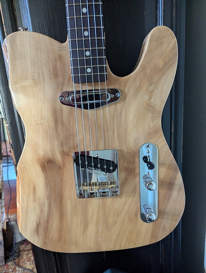 The Timbercaster, complete with live edge.