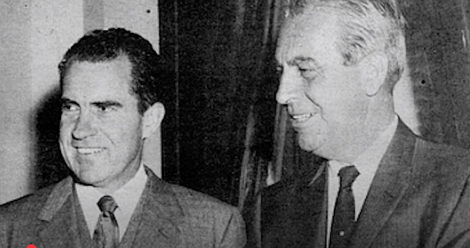 Smith with Vice-president Nixon
