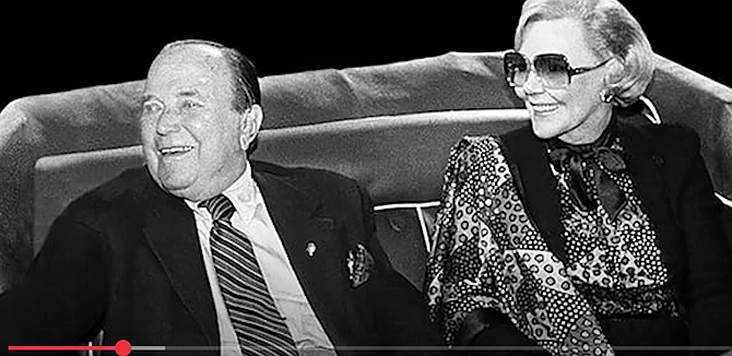 Ray and Joan Kroc. "So Kroc says to me, 'I hear you own the Padres.' 'Yes, I control it.' And he said to me, 'I hear you might possibly sell it.'"