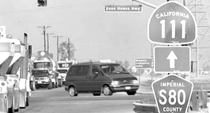 Those on Highway 80 had the right-of-way. Nathanael West’s Ford wagon was going north on California Highway 111 when West ran the boulevard stop sign and hit Dowless’s sedan.