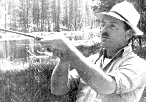 West on fishing trip in California.