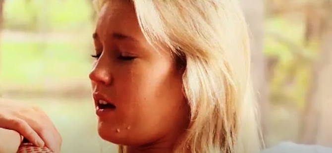 Poignant moment from Freshwater Blue.