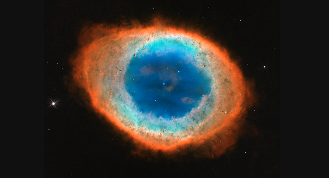 Ring Nebula (as seen via Hubble Telescope)