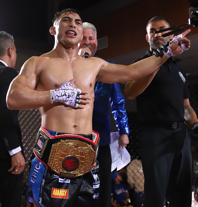 Audric De Castro takes home the 135-pound strap at Epic 61.