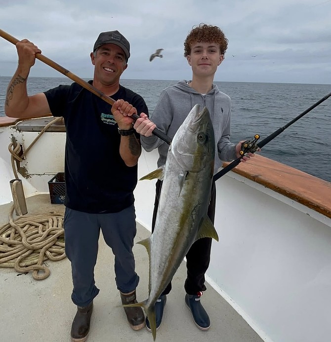 A solid local yellowtail caught aboard the New Seaforth’s early half-day run on Saturday morning.