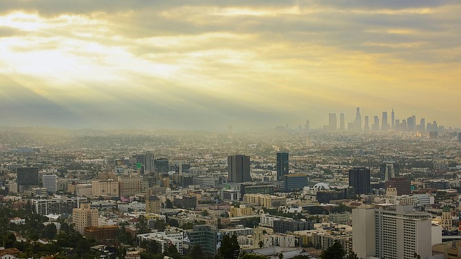 Smog from the Los Angeles basin can make its way down to San Diego with help from Santa Ana winds.