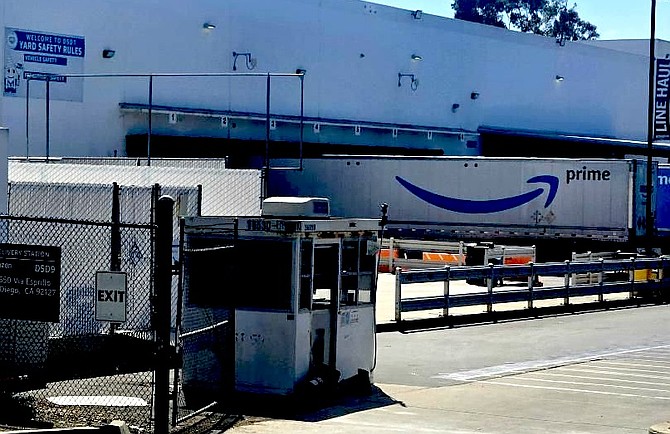 A man at the Amazon warehouse in Otay Mesa was "found in a bathroom, unresponsive and not breathing."