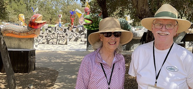 Howard and Joan, doting docents