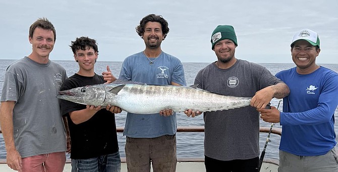 Nice wahoo caught aboard the American Angler just 168 miles south of Point Loma