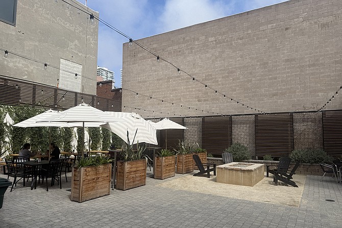 A back patio for serious brunchers