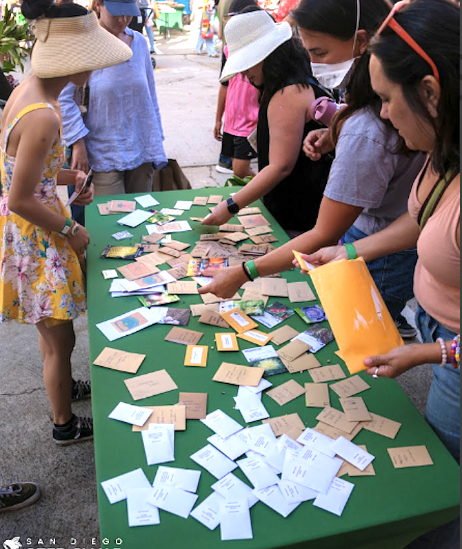 When lockdown lifted, they started organizing in-person free seed-swap events.