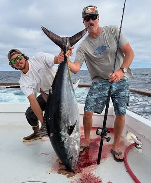 Solid bluefin tuna caught aboard the Searcher 3-day Chad Grosdidier charter