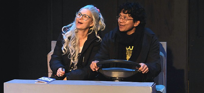 Kimberly and Jeff, two teens out for a drive