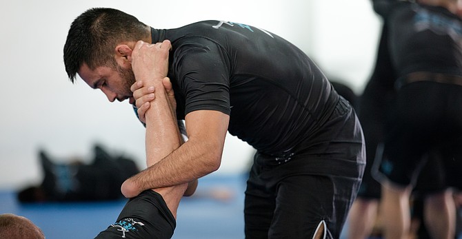 Geoff Real, training for the Abu Dhabi Combat Club Submission Fighting World Championship
