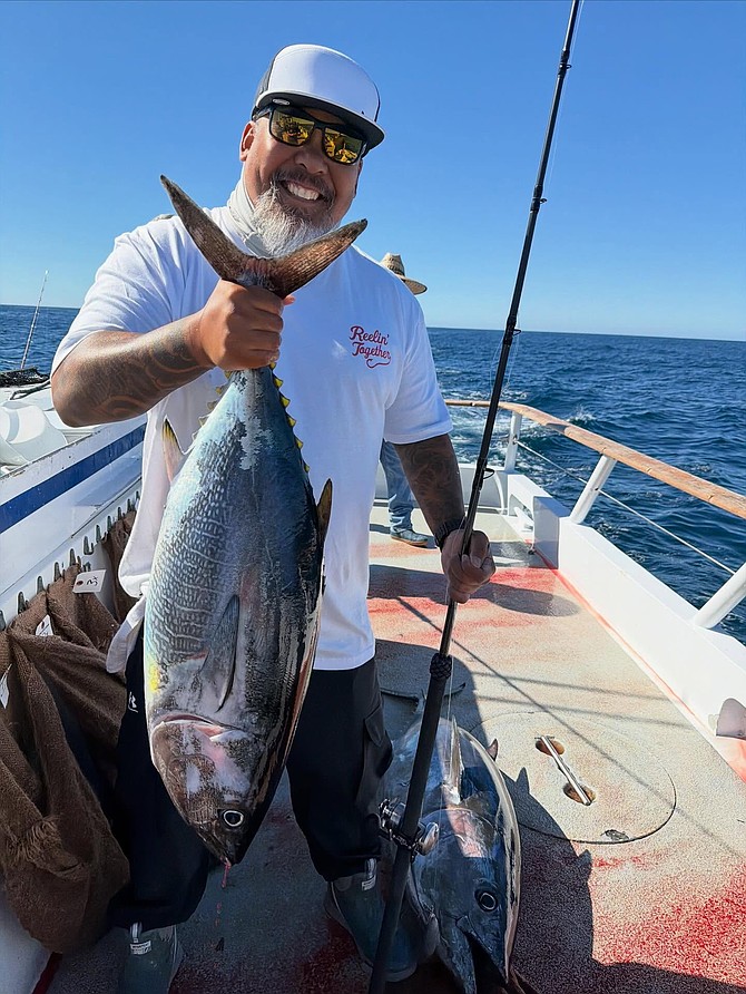 Bluefin on the half-day! The Dolphin scored a couple of tuna last Thursday morning near the border.