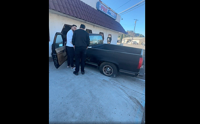 An older man drove his truck into Corner Pho at 2nd and Pepper in El Cajon for the second time in recent years.