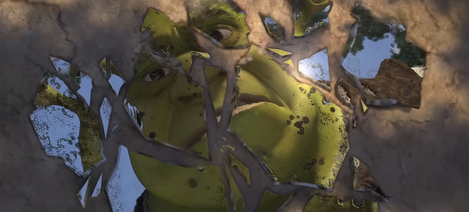 Still from the "Hallelujah" scene in Shrek.