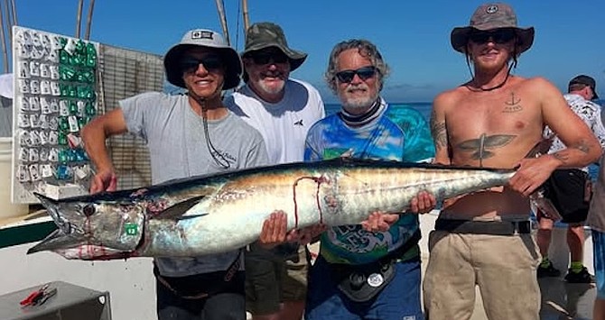 Solid 94.6-pound Wahoo, caught aboard the Royal Polaris while fishing off Baja California Sur