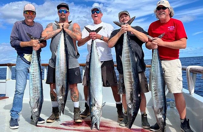 Some really good wahoo fishing a bit closer to home than normal for anglers aboard the Independence