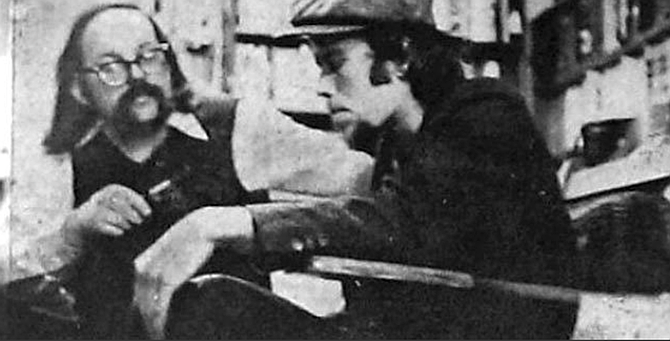 Lou Curtiss with Tom Waits, 1973
