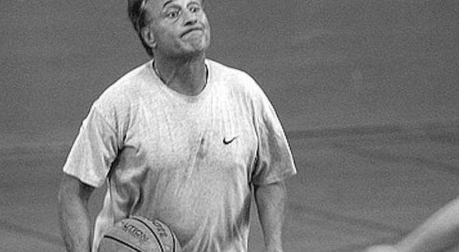 Lenny tells me that P.B. Rec's seen a who’s who of Southern California players. Swen Nater, who was a forward for the San Diego Clippers in the ’70s; all of Bill Walton’s kids; Jelani McCoy; Sean Rooks; Michael Cage; Mark Jackson; and a lot of NFL and ex-NFL players: Craig Whelihan, Steve Grogan, Freddie Jones, and Tony Banks.