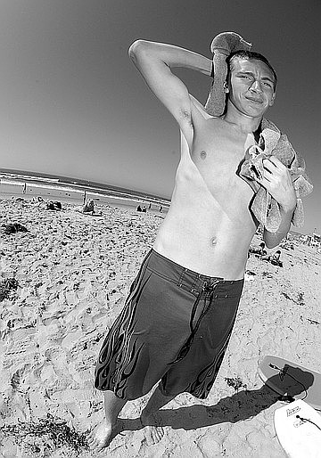 Zack Conyers: "My sister says I look okay in a bathing suit."