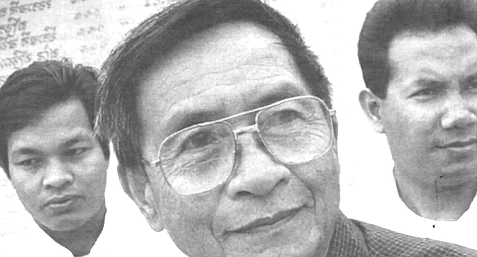 Teacher Sath Yem, principal Sokan Sar, teacher Sopheap Cheam