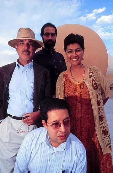 From left: Eduardo Arellano, Elizabeth Cazessus, Alfonso Garcia, Francisco Morales