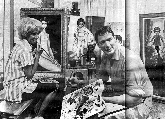 Margaret and Walter Keane, c. 1963. “I envisioned myself as a sort of Henry Higgins with Margaret as a modern-day version of Eliza Doolittle.”