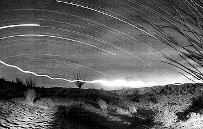 Anza-Borrego at night. Your eyes constantly play tricks on you in the desert. Or is that the desert does it to your eyes? - Image by Robert Burroughs