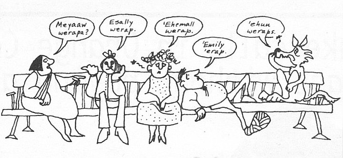 From Let's Talk Tiapa Aa. “There is no generic word for ‘rabbit.’ You have a word for a jackrabbit, a cottontail, and a brush rabbit."