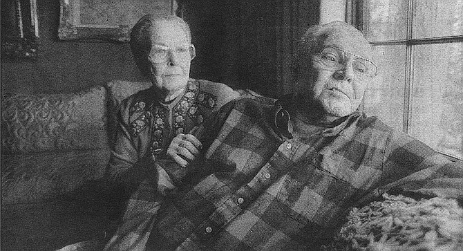 Grace and George Thackeray. George was one of Wieghorst’s first friends when Wieghorst arrived in El Cajon. They painted together. “I used to travel to shows with him a lot.”