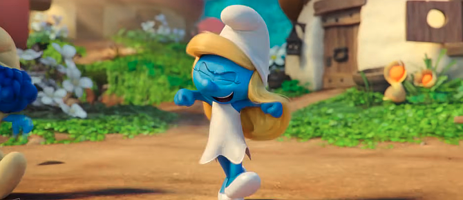 Meghan Trainor performing "I'm a Lady" as Smurfette in The Smurfs: The Lost Village