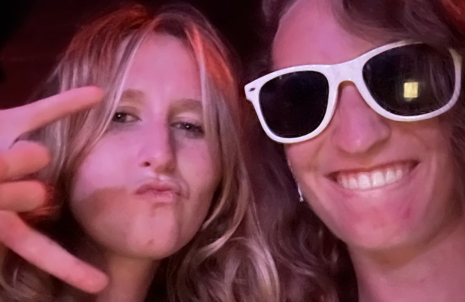 Janet and Erin at SOMA's Beach Bunny show on August 6