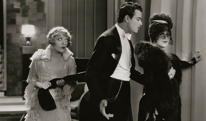 Marion Davies, Nils Asther, and Jetta Goudal in The Cardboard Lover (1928)