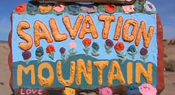 Leonard Knight's Salvation Mountain in Niland, California.