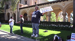 A short tour of the selection of evangelists who congregate on El Prado, in Balboa Park, San Diego to engage with passers-by.