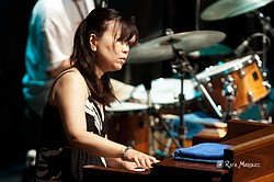 Organist Akiko Tsuruga performing "Alligator Boogaloo" with Lou Donaldson on alto sax, Randy Johnston on guitar, and Fukushi Tainaka on drums