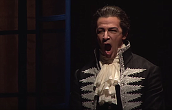 American bass-baritone Greer Grimsley portrays the heartless Baron Scarpia in a January 2015 production of <em>Tosca</em>. 