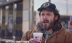 Meet Donny (Casey Affleck), a real Dunkin Donuts customer.