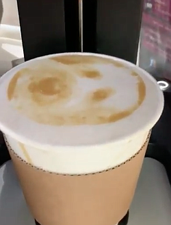 Bali Coffee uses coffee extract to print image